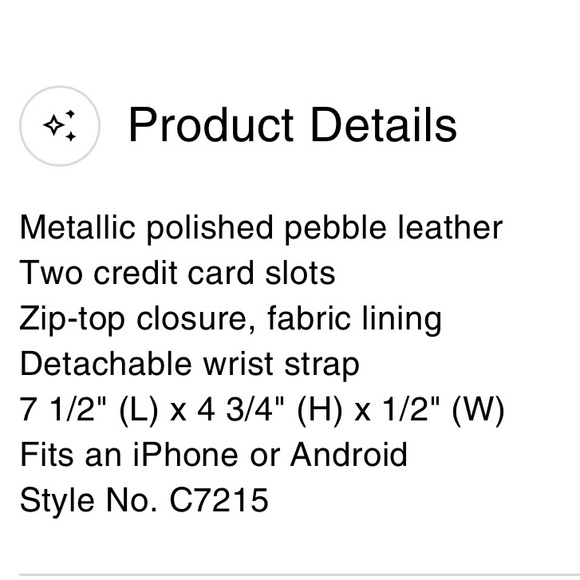 Coach Small Leather Wristlet Metallic Dark Green - Picture 10 of 10